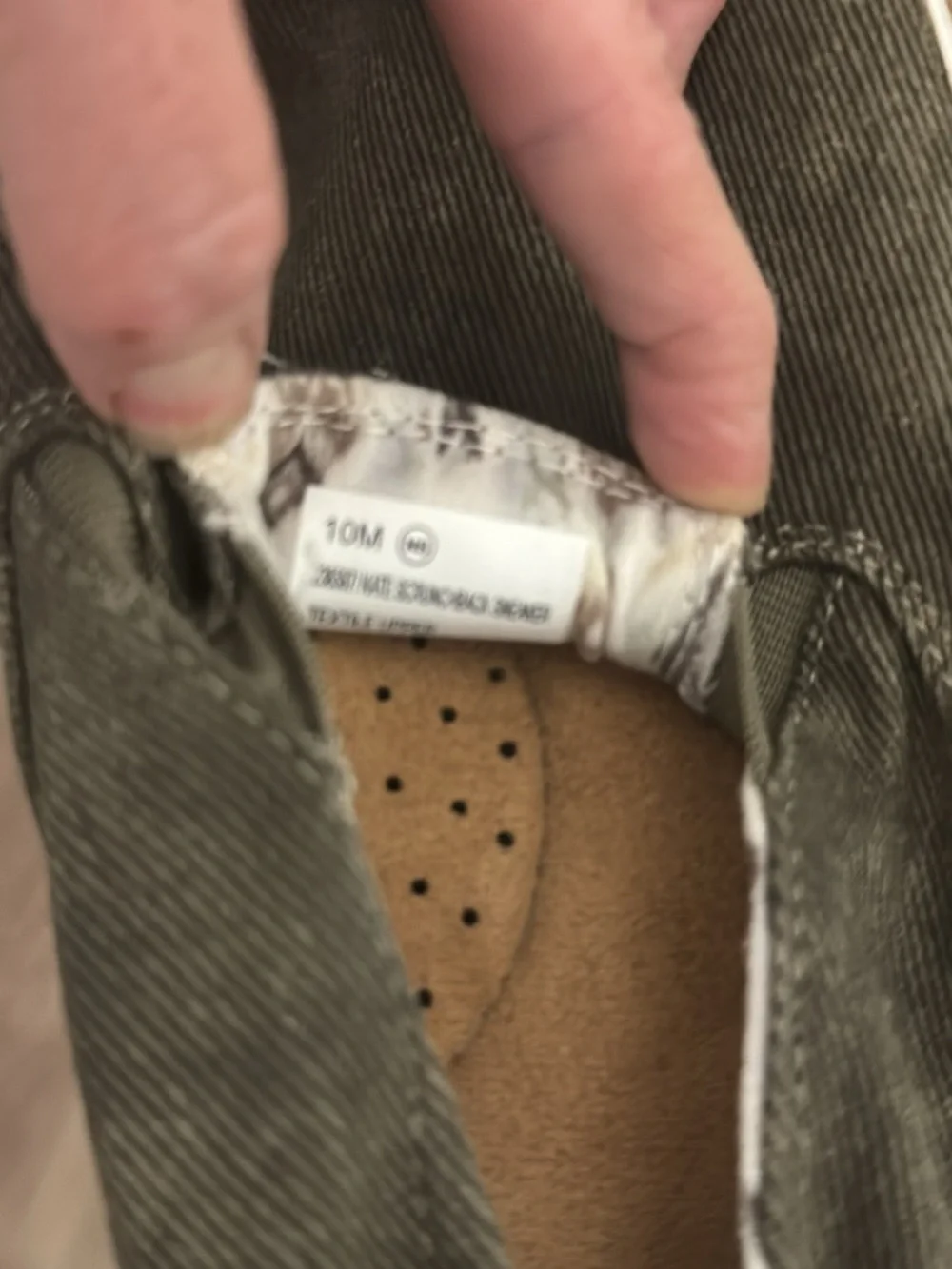 Maurices Olive Slip-On Canvas Loafers with White Sole